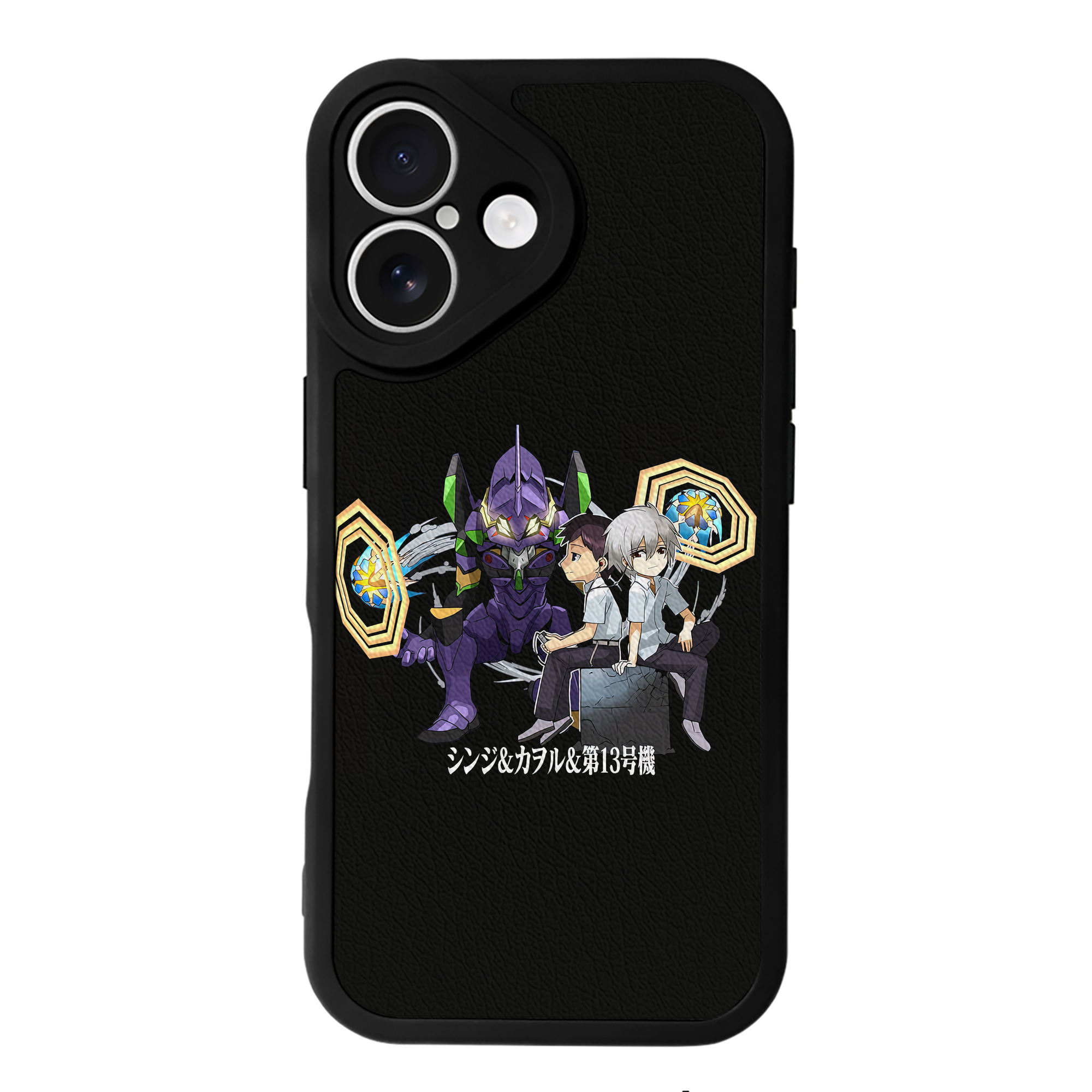 （画像用） EVA 新世紀エヴァンゲリオン 【iPhone 16シリーズ対応】シリコンスマホケース（レザー調） 材質：シリコン